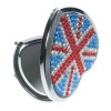 Union Jack Heart Compact Mirror