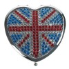 Union Jack Heart Compact Mirror