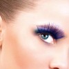 Blue Glitter False Eyelashes Flared Long
