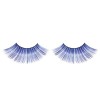 Blue Glitter False Eyelashes Flared Long