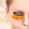 Orange Feather False Eyelashes Full Flared