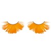 Orange Feather False Eyelashes Full Flared