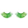 Green Feather False Eyelashes Flared