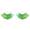 Green Feather False Eyelashes Flared