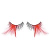 Black with Red Feather False Eyelashes