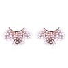 Brown and White Spotted False Eyelashes