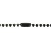 Ball Chain Necklace Black Steel