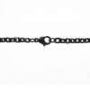 Cable Chain Bevel Cut Black Steel