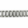 Magnetic Brushed Silver Alloy Square Link Bracelet