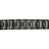 Magnetic Gun Metal Brushed Alloy Bracelet