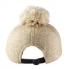 Gold Pom Pom Sequin Cap