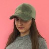 Khaki Velvet Cap