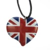 Union Jack Enamelled Heart and Chord