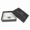 Forget-Me-Not Heart Silver Bangle