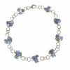 Forget-Me-Not Round Silver Bracelet
