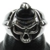 Kool Katana Skull and Black Onyx Ring