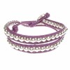 Childrens Purple Double Row Wrap Bracelet