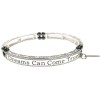 Hematite Sentiment Bracelet - Dreams Can Come True