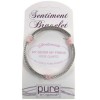 Rose Quartz Sentiment Bracelet - My Sister My Friend