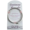 Rose Quartz Sentiment Bracelet - Special Daughter