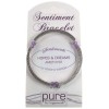 Amethyst Sentiment Bracelet - Hopes and Dreams