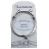 Amethyst Sentiment Bracelet - Angels