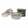 Silver and Crystal Embellished Cuff
