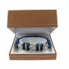 Blue Crystal and Flower Diamante Bracelet