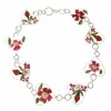 Verbena-Rose Hearts Silver Bracelet