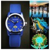 Amazuna Caraiva Watch - Blue + Yellow - 44mm