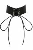 Wide Lace Up Celebrity Choker