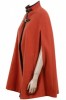 Burnt Orange Buckled Cape