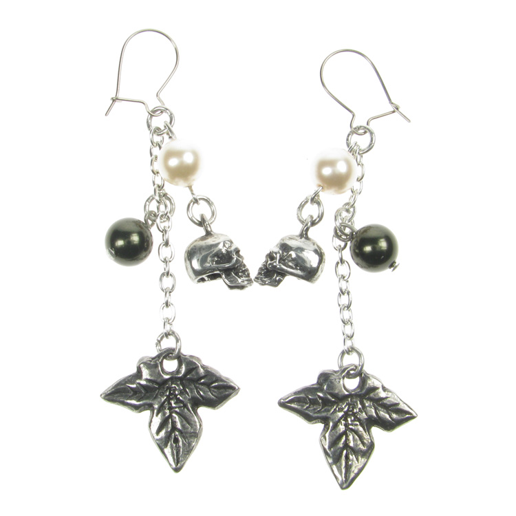 Alchemy Gothic Poison Ivy Earrings Unistylez