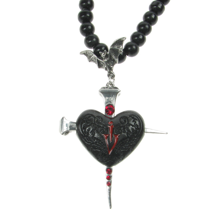 大切な人へのギフト探し Pendant Darkness of Heart Gothic Alchemy and Bead Black その他