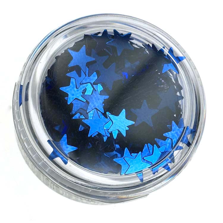 Body Glitter Stars Blue