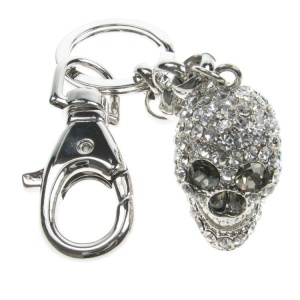 Crystal Skull Bag Charm