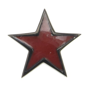 Red Enamel Star Pendant