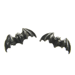 Alchemy Gothic Bat Stud Earrings