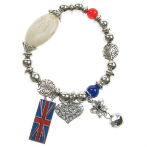 Union Jack Charm Bracelet