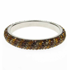 Earth Brown Crystal Bangle