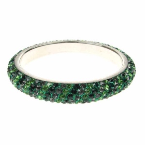 Emerald Green Crystal Bangle