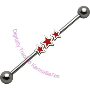 Tripla Stars - Red - Scaffold Bar