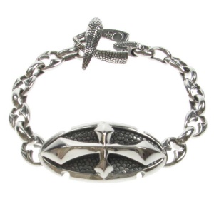 Kool Katana Gothic Cross Steel Bracelet