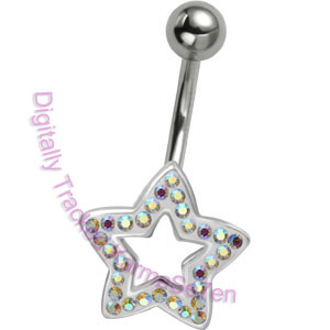 AB Crystal Star - Belly Bar