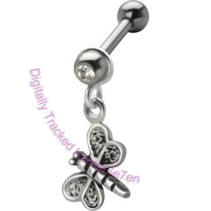 Dragonfly  - Dangling Ear Stud