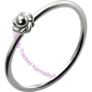 Rose - Silver Nose Ring