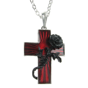 Alchemy Gothic Order of the Black Rose Pendant and Chain