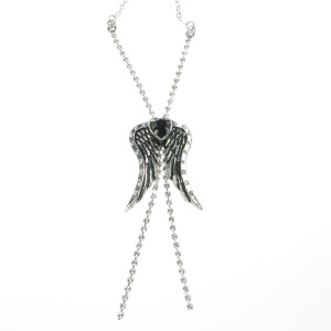 Alchemy Gothic Angel Heart Pendant and Chain