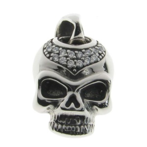 Skull with CZs Pendant