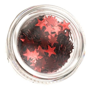 Body Glitter Stars - Red